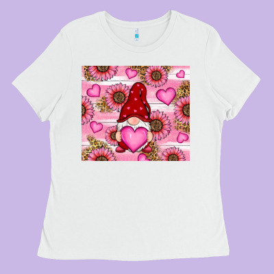 Ladies Tee valentines day gnomes