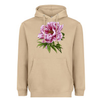 Mushroom Peony Flower Illustrations Heavyweight Hoodie - LillyAllenDesigns