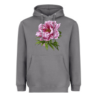 Storm Peony Flower Illustrations Heavyweight Hoodie - LillyAllenDesigns
