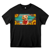 Black golden retriever license plate Heavy Core Tee - Artiststas