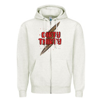 Oatmeal Heather dirty thirty lightning bolt Zipper Hoodie - MaliasSmallBusiness