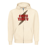Sandshell dirty thirty lightning bolt Zipper Hoodie - MaliasSmallBusiness