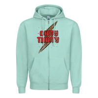 Seafoam dirty thirty lightning bolt Zipper Hoodie - MaliasSmallBusiness