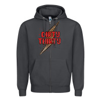 Smoke dirty thirty lightning bolt Zipper Hoodie - MaliasSmallBusiness