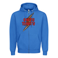 True Royal dirty thirty lightning bolt Zipper Hoodie - MaliasSmallBusiness