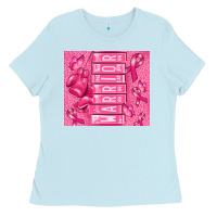 Baby Blue warrior breast cancer Ladies Tee - RanaPortraitStore