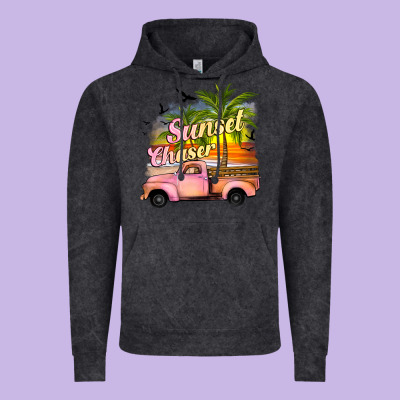 Sunset Chaser Vintage Hoodie Designed By Jahusdesignshop