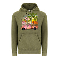 Vintage Olive sunset chaser Vintage Hoodie - JahusDesignShop