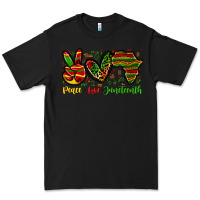 Black peace love juneteenth Premium Tee - Zillion Design Studio