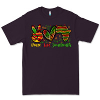 Plum peace love juneteenth Premium Tee - Zillion Design Studio
