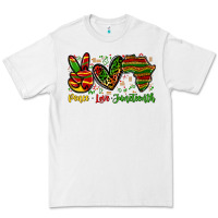 White peace love juneteenth Premium Tee - Zillion Design Studio
