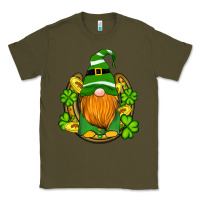 Army Green st patricks day gnomes horseshoe shamrock gold Classic Tee - Artiststas