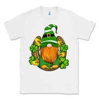 White st patricks day gnomes horseshoe shamrock gold Classic Tee - Artiststas