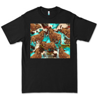 Black astec cowhide highlands cow Premium Tee - BarkalooDesign