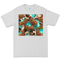 Dove Grey astec cowhide highlands cow Premium Tee - BarkalooDesign