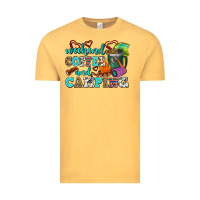 Vintage Mustard weekend coffee and camping Vintage Tee - AdoDesignShop