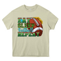 Mossy eat sleep football repeat Heavy Core Tee - texasbilliewilder