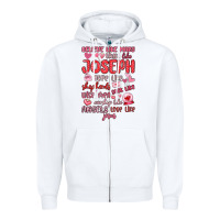 White believe like mary trust like joseph valentine s da Zipper Hoodie - MaliasSmallBusiness