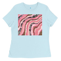 Baby Blue valentines day watercolor Ladies Tee - RanaPortraitStore