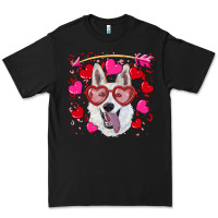Black valentine's day  white shepherd Premium Tee - RanaPortraitStore