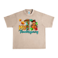 French Oak my first thanksgiving with turkey Urban Heavy Tee - AdoDesignShop