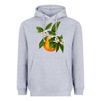 Heather Grey Tangerine Heavyweight Hoodie - LillyAllenDesigns