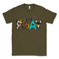 Army Green Just Pray Classic Tee - RanaPortraitStore
