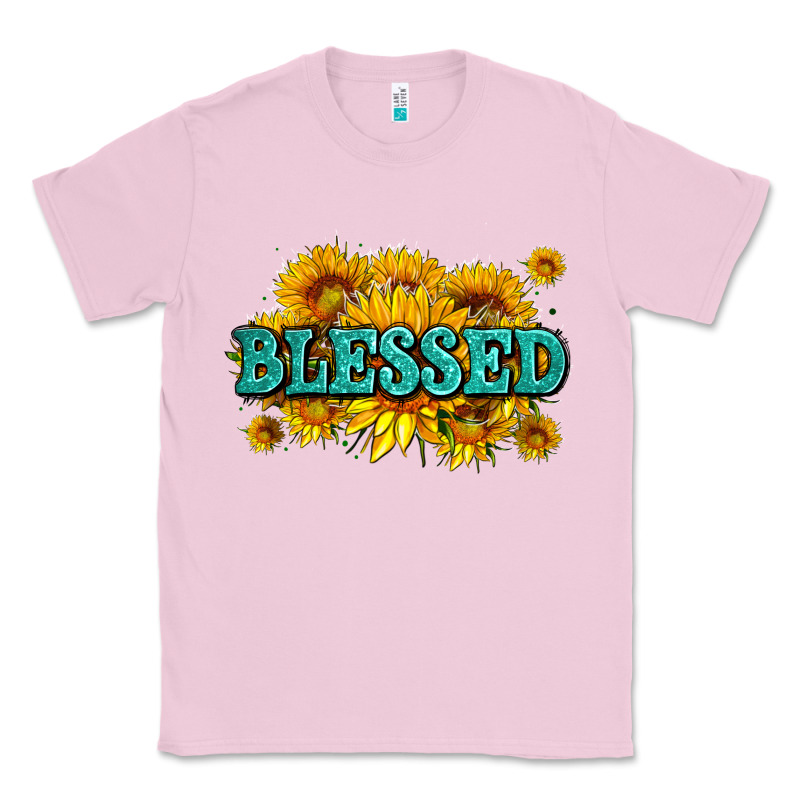 Glitter Blessed With Sunflowers Classic Tee by AdoDesignShop | Teevron