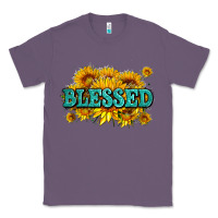 Lavender glitter blessed with sunflowers Classic Tee - AdoDesignShop