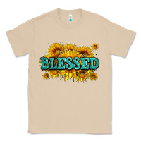 Mushroom glitter blessed with sunflowers Classic Tee - AdoDesignShop