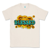 Natural glitter blessed with sunflowers Classic Tee - AdoDesignShop