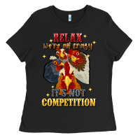Black relax were all crazy its not competition Ladies Tee - JahusDesignShop