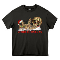 Asphalt Merry christmas skeleton Heavy Core Tee - RanaPortraitStore