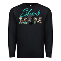 Black show mom aztec cowhide black angus Premium Sweatshirt - Artiststas