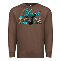 Chestnut show mom aztec cowhide black angus Premium Sweatshirt - Artiststas