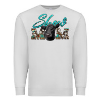 Dove Grey show mom aztec cowhide black angus Premium Sweatshirt - Artiststas