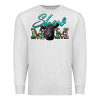 Oatmeal Heather show mom aztec cowhide black angus Premium Sweatshirt - Artiststas