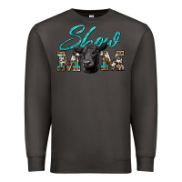 Smoke show mom aztec cowhide black angus Premium Sweatshirt - Artiststas