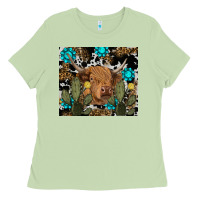 Matcha western cow Ladies Tee - RanaPortraitStore