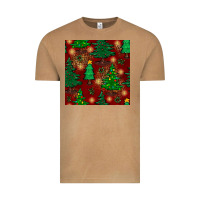 Vintage Camel christmas trees seamless pattern Vintage Tee - BundleAndBundleShop