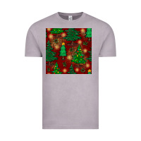 Vintage Zinc christmas trees seamless pattern Vintage Tee - BundleAndBundleShop