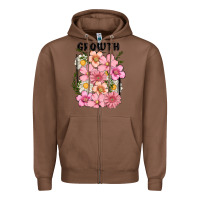 Chestnut growth flower Zipper Hoodie - MaliasSmallBusiness