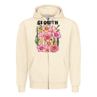 Sandshell growth flower Zipper Hoodie - MaliasSmallBusiness