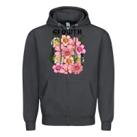 Smoke growth flower Zipper Hoodie - MaliasSmallBusiness