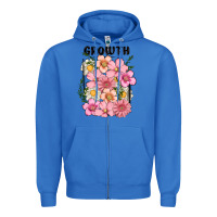 True Royal growth flower Zipper Hoodie - MaliasSmallBusiness
