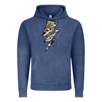 Vintage Denim Lightning Bolt Vintage Hoodie - JahusDesignShop