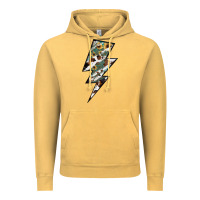 Vintage Mustard Lightning Bolt Vintage Hoodie - JahusDesignShop