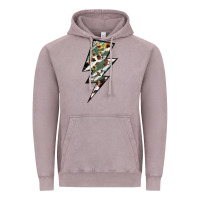 Vintage Zinc Lightning Bolt Vintage Hoodie - JahusDesignShop