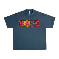 Midnight Navy hope sunflower and ribbon Urban Heavy Tee - AdoDesignShop