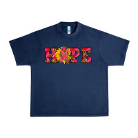 Navy hope sunflower and ribbon Urban Heavy Tee - AdoDesignShop
